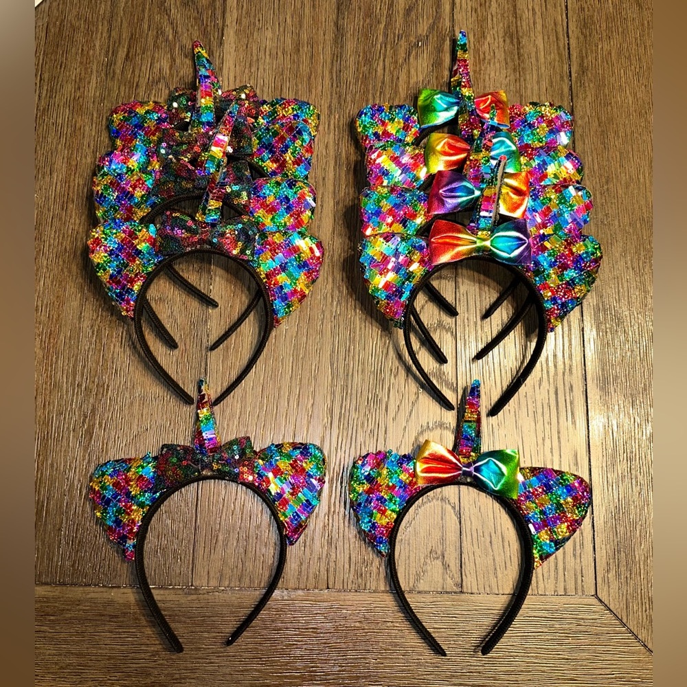 NEW 10 x Unicorn Headbands Party Favors Dressup